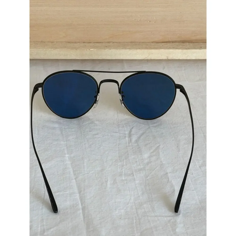 Oliver Peoples x The Row Nighttime Titanium Aviators Matte Black / Grey Lens